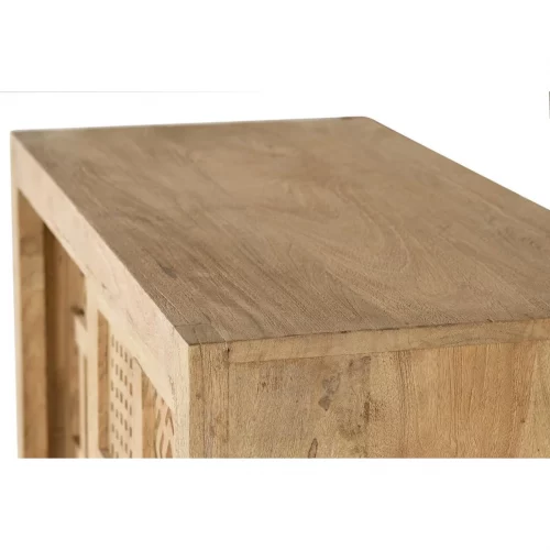 Consola 2 Puertas Correderas Madera Mango Patas Metal Colección Style 90x40x90 Cm - Giner y Colomer (2)