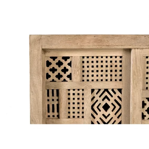 Consola 2 Puertas Correderas Madera Mango Patas Metal Colección Style 90x40x90 Cm - Giner y Colomer (3)