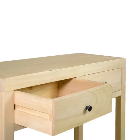 Consola Ainsa con 2 Cajones y 1 Estante Madera de Mindi 95x38x78 Cm - Moycor (3)