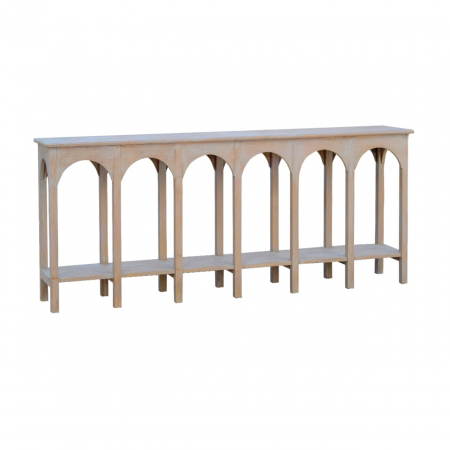 Consola Cordoba de Madera de Pino con Diseño de Arcos - Moycor (1)