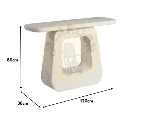 Consola DM Wilma Blanco 120x38x80 Cm - IXIA (5)
