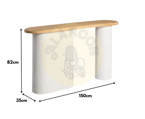 Consola DM Wilma Blanco 150x35x82 Cm - IXIA (2)