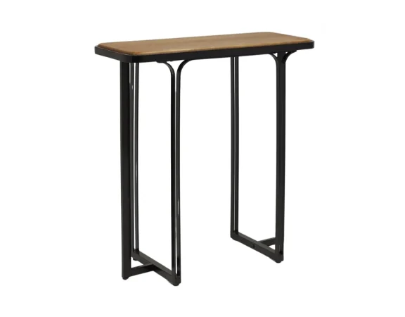 Consola Emere Imitacion Madera Metal y Pino Natural 75x30x78 Cm - Imori (3)