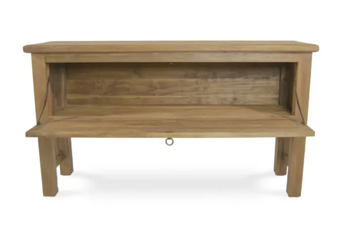 Consola Fez Madera Teca Reciclada 1 Puerta A 150x40x84 Cm - Moycor (5)