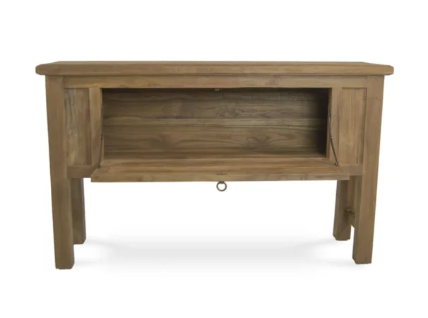 Consola Fez Madera Teca Reciclada 1 Puerta B 140x40x84 Cm - Moycor (5)