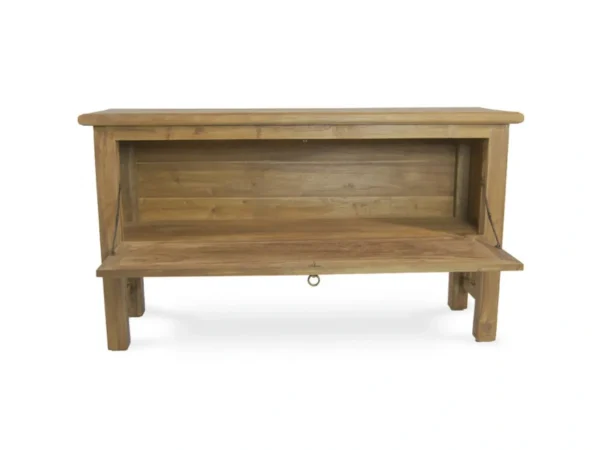 Consola Fez Madera Teca Reciclada Puerta E 150x45x84 Cm - Moycor (5)