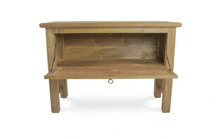 Consola Fez Madera Teca Reciclada Puerta G 120x48x84 Cm - Moycor (5)