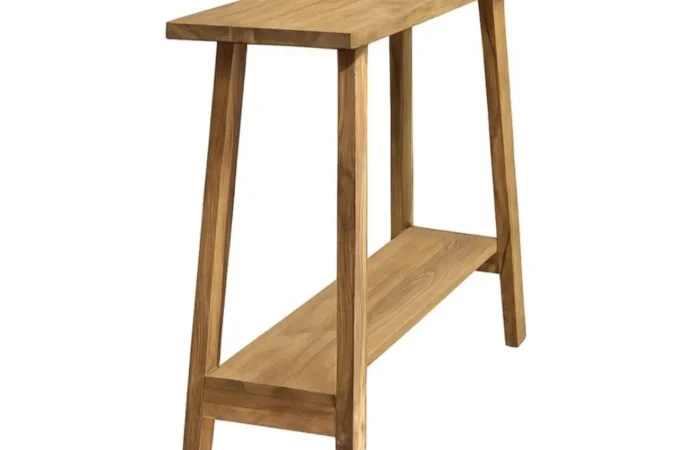 Consola Ibiza Madera Teca Reciclada 90x30x78 Cm - Moycor (6)