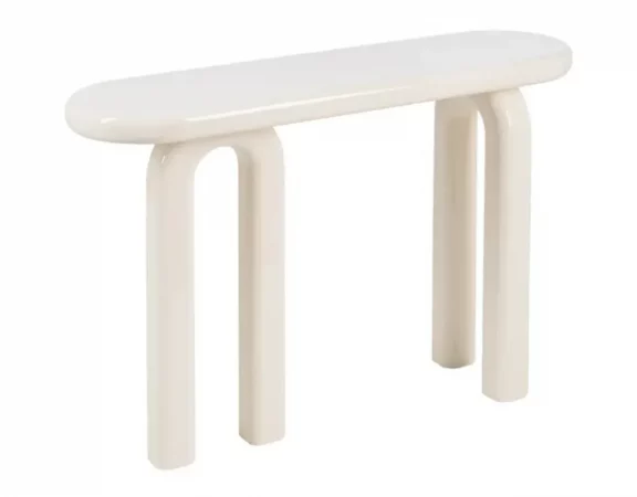 Consola Madera DM Crema 120x35x80 Cm - IXIA (5)