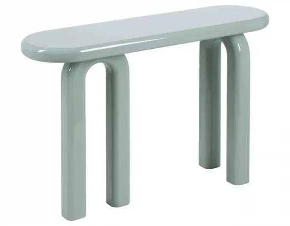 Consola Madera DM Lacado Verde 120x35x80 Cm - IXIA (3)