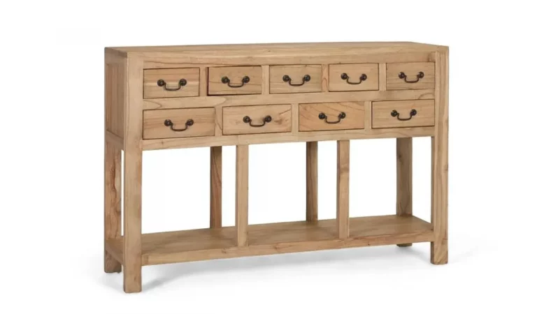 Consola Madera Maciza 120x30x80 Cm - Giner y Colomer (2)