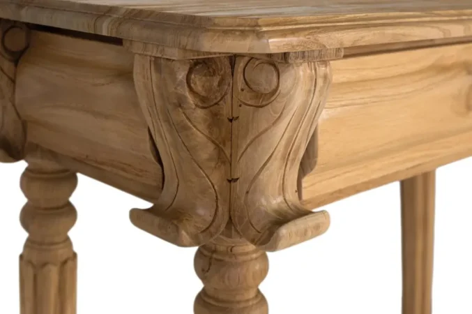 Consola Madera Maciza de Teca 151x42x86 Cm - Giner y Colomer (1)