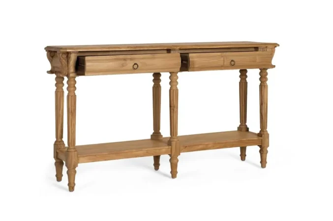 Consola Madera Maciza de Teca 151x42x86 Cm - Giner y Colomer (4)