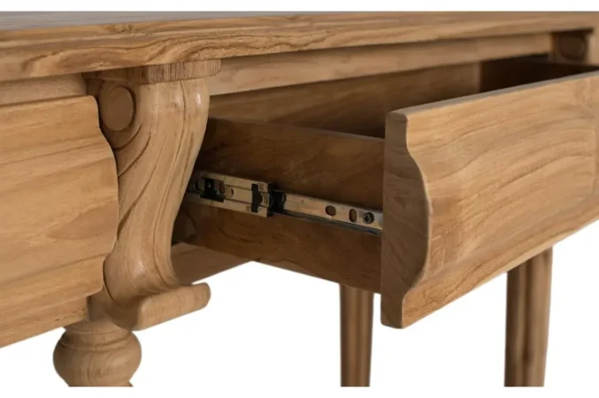Consola Madera Maciza de Teca 151x42x86 Cm - Giner y Colomer (5)