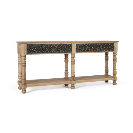 Consola Madera Mango 180x40x80 Cm - Giner y Colomer (3)