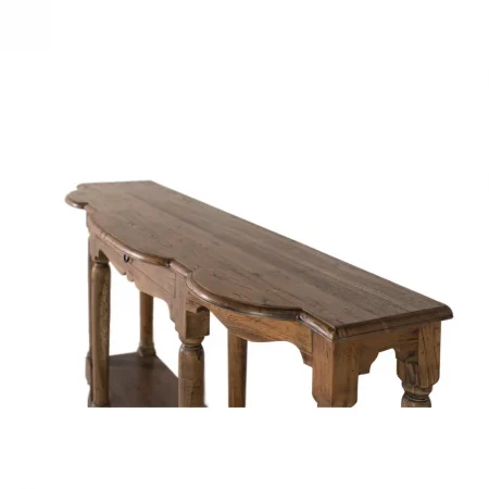 Consola Madera Teka Natural 138x38x77 Cm - Giner y Colomer (5)