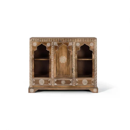 Consola Madera de Mango Pintado a Mano 100x35x79 Cm - Giner y Colomer (7)