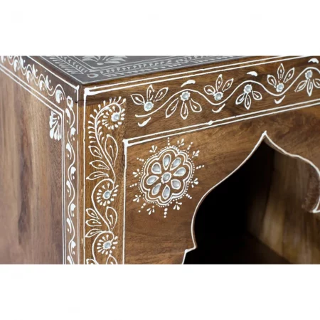 Consola Madera de Mango Pintado a Mano 100x35x79 Cm - Giner y Colomer (8)