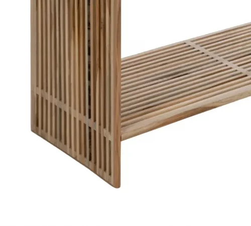 Consola Madera de Teca Natural 85x30x85 Cm - IXIA (3)
