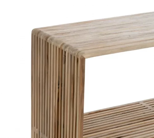 Consola Madera de Teca Natural 85x30x85 Cm - IXIA (5)