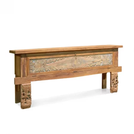 Consola Merida de Madera de Teca Reciclada 1 Puerta B - Moycor (1)