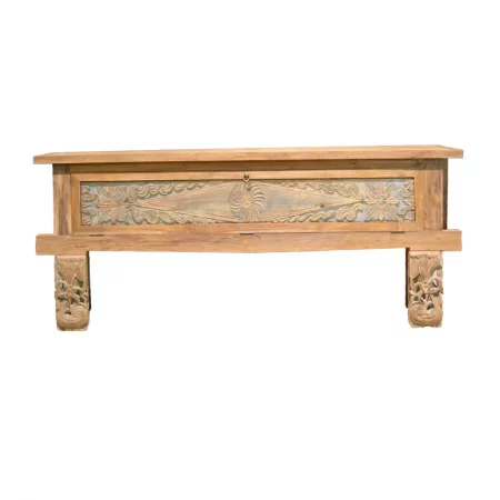 Consola Merida de Madera de Teca Reciclada 1 Puerta B - Moycor (2)