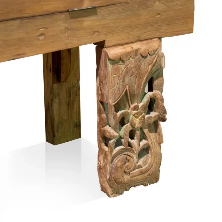 Consola Merida de Madera de Teca Reciclada 1 Puerta B - Moycor (5)
