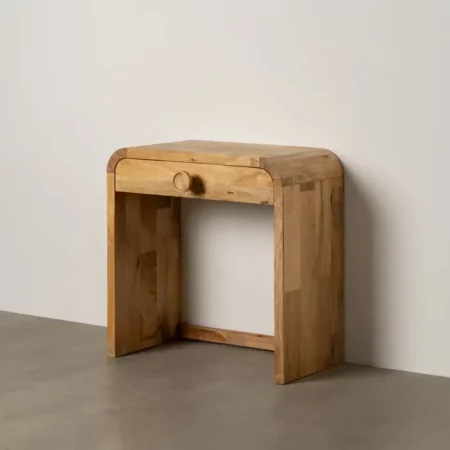 Consola Natural Madera Mango Salón 75x40x76 Cm - IXIA (9)