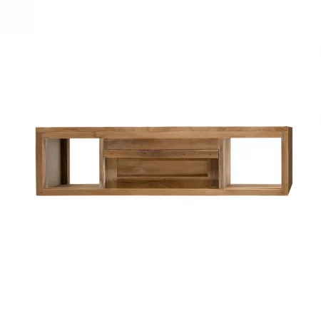 Consola Suspendida de Madera de Teca con 3 Cajones - Moycor (6)