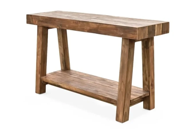 Consola Taylor Madera Teca Reciclada140x45x75 Cm - Moycor (4)