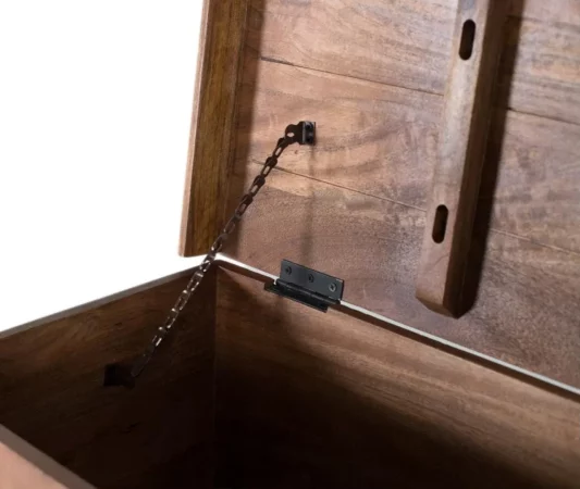 Consola antigua de madera y latón repujado con patas curvas – 116x40x80 cm-MOVIL (4)