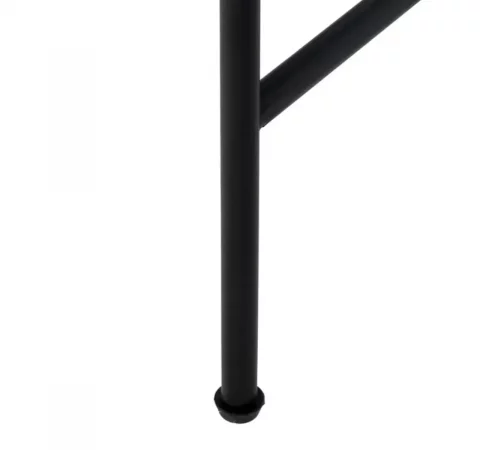 Consola de Hierro y Cristal Negro 70x34x75 Cm - IXIA (5)