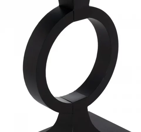 Consola de Hierro y Cristal Negro 90x32x80 Cm - IXIA (2)