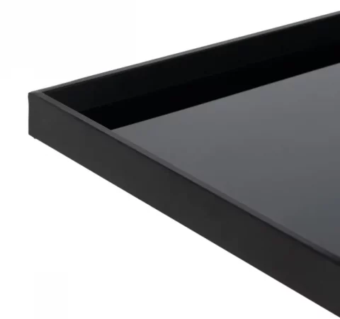 Consola de Hierro y Cristal Negro 90x32x80 Cm - IXIA (7)