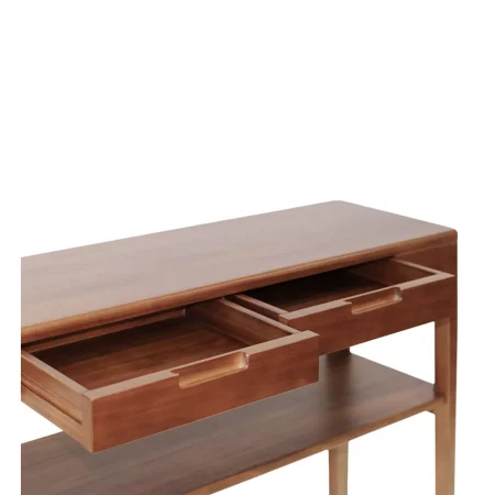 Consola de Madera Caoba con 2 Cajones 120x35x80 Cm - Moycor (2)