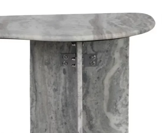 Consola de Marmol Gris 120x35x71 Cm - IXIA (3)