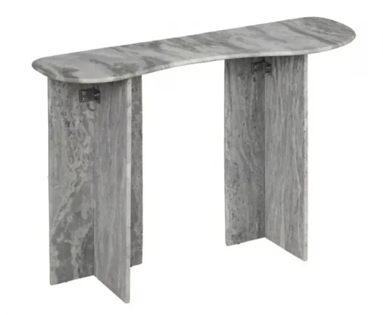 Consola de Marmol Gris 120x35x71 Cm - IXIA (6)