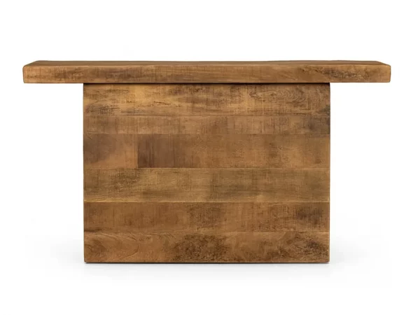 Consola de madera maciza de mango 140x40x75 cm-MOVIL (1)