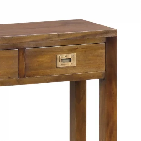Consola en Madera de Caoba con 3 Cajones y 1 Estante Modelo Flamingo 115x30x80 Cm - Moycor (2)