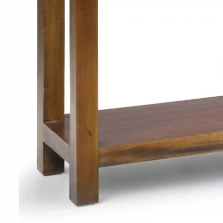 Consola en Madera de Caoba con 3 Cajones y 1 Estante Modelo Flamingo 115x30x80 Cm - Moycor (3)
