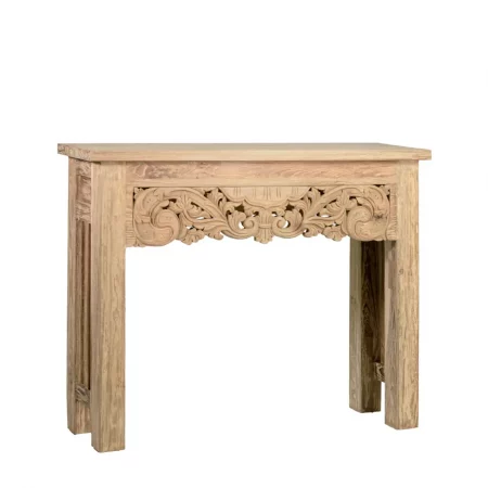 Consola en Madera de Teka 100x30x80 Cm - Moycor (1)