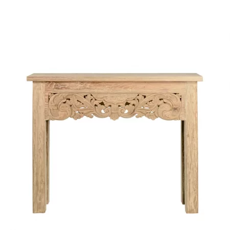 Consola en Madera de Teka 100x30x80 Cm - Moycor (2)