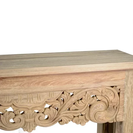 Consola en Madera de Teka 100x30x80 Cm - Moycor (3)