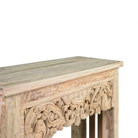 Consola en Madera de Teka 100x30x80 Cm - Moycor (5)