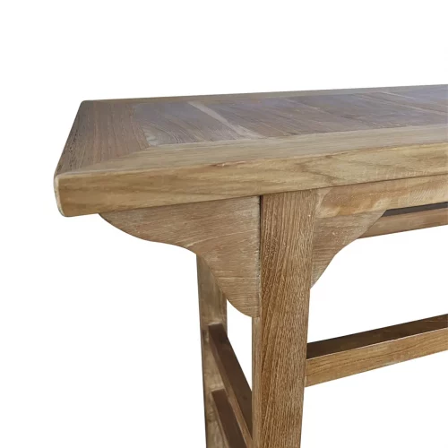 Consola en Madera de Teka Natural 120x40x80 Cm - Moycor (4)