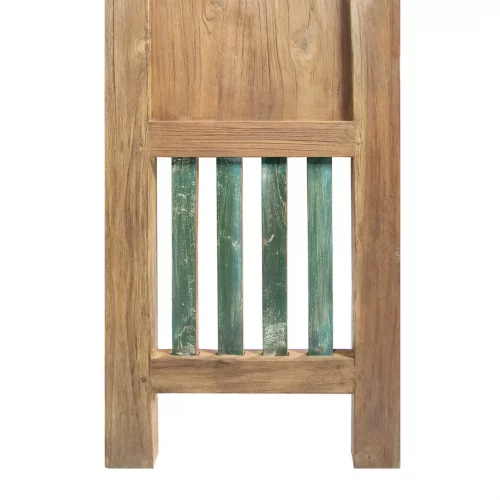 Consola en Madera de Teka Reciclada con 1 Puerta 180x40x84 Cm - Moycor (4)