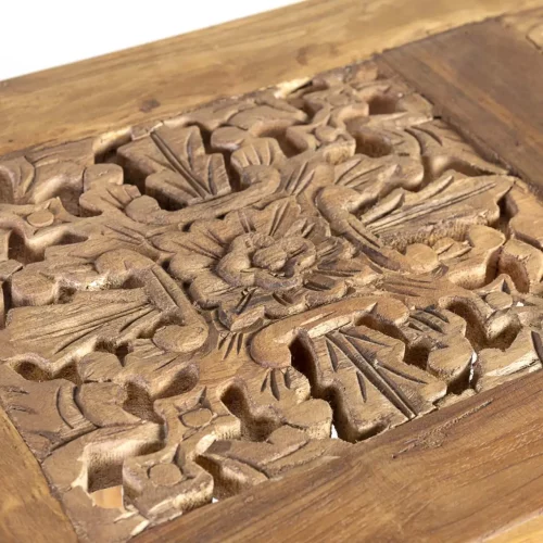Consola en Madera de Teka Tallada 120x40x80 Cm - Moycor (3)