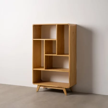 ESTANTERÍA NATURAL MADERA MINDI SALÓN 90 X 40 X 150 CM-1