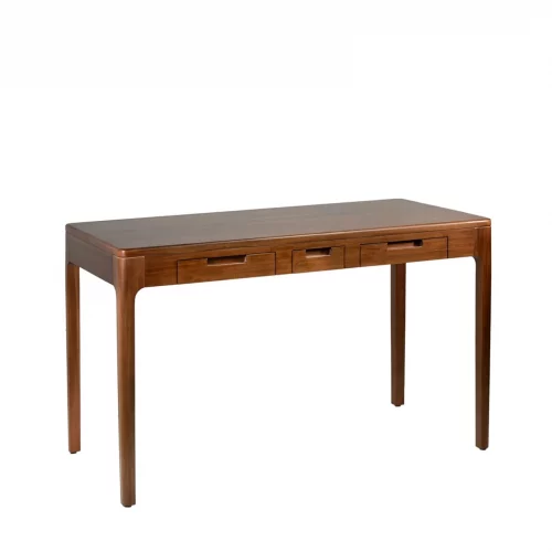 Escritorio 3 Cajones Madera De Caoba Colección Oporto 120x60x76 Cm - Moycor (2)