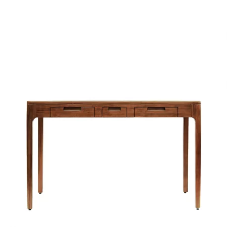 Escritorio 3 Cajones Madera De Caoba Colección Oporto 120x60x76 Cm - Moycor (4)